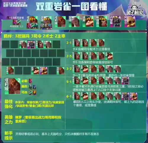 岩雀英雄配合阵容搭配(火箭雀技能搭配)插图2