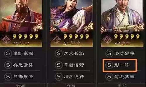 形一阵容搭配插图