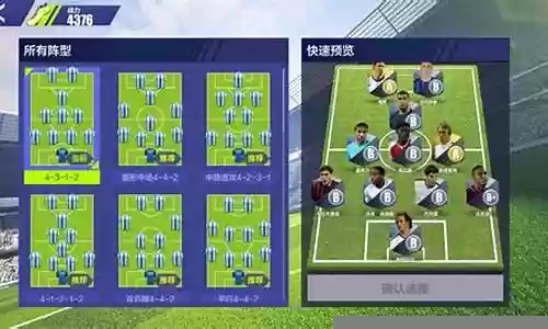 球员阵容搭配指南表插图