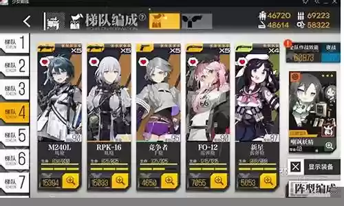 少女前线 散弹阵容搭配插图