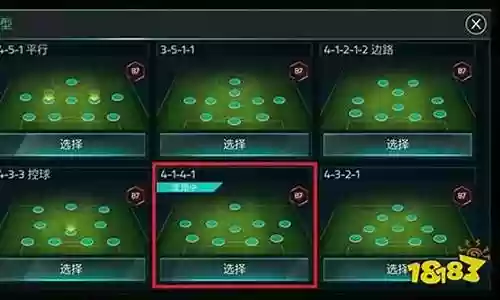 足球突破阵容搭配表格插图