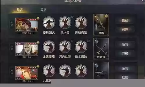 克制徐晃的武将搭配阵容插图