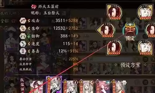 阵容搭配预设什么意思插图