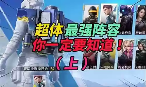 和平精英野区阵容搭配推荐