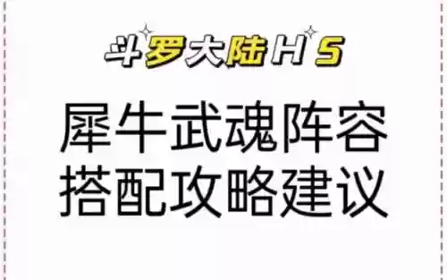 犀牛武魂阵容插图