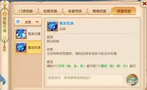 神武手龙宫技能加点