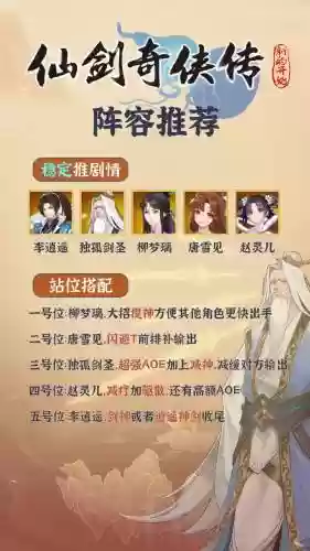 仙剑剑圣阵容搭配插图