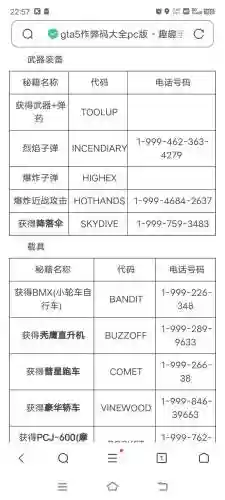 侠盗飞车买武器作弊码插图1
