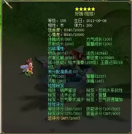 问道娃娃160级装备插图
