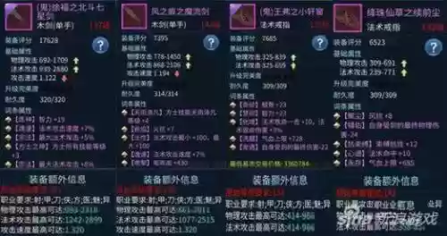 85级异人装备选择插图