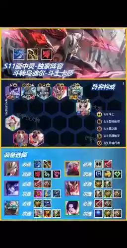 最新云顶之弈斗士阵容搭配