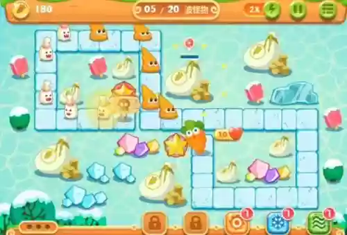 保卫萝卜挑战模式第13关攻略视频教程插图