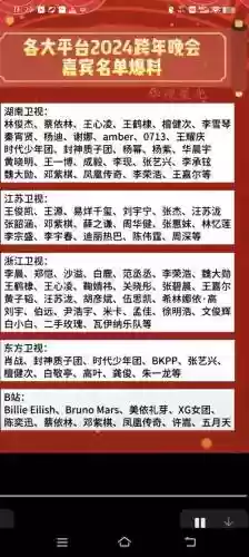 阵容最强跨年插图