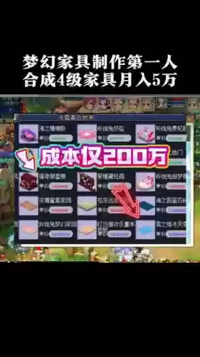 梦幻西游什么家具赚钱吗插图