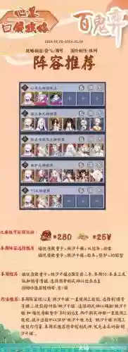 阴阳师百鬼协行阵容搭配插图1