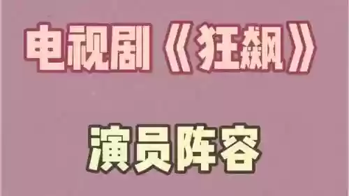 狂飙强势阵容插图1