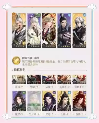 攻城天下张郃阵容搭配插图