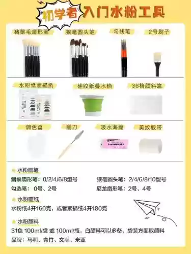 水粉初学者装备_1插图