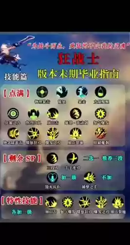 狂战传说新人技能设置插图