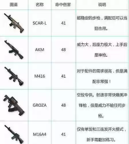 全军出击吃鸡武器排名_1插图1