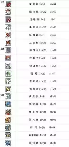 光明大陆射手技能加点插图
