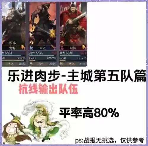 率土之滨进阶阵容搭配