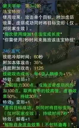 天华75级法宝技能插图