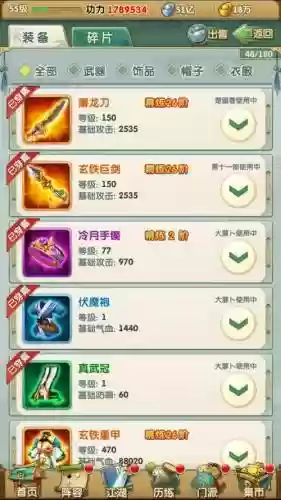 大掌门弟子装备配备什么符，大掌门弟子共修