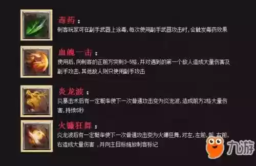 网游刺客得技能，游戏刺客技能插图1