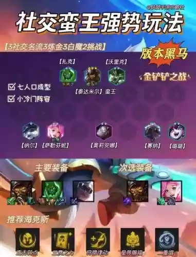 社交名流蛮王阵容搭配插图
