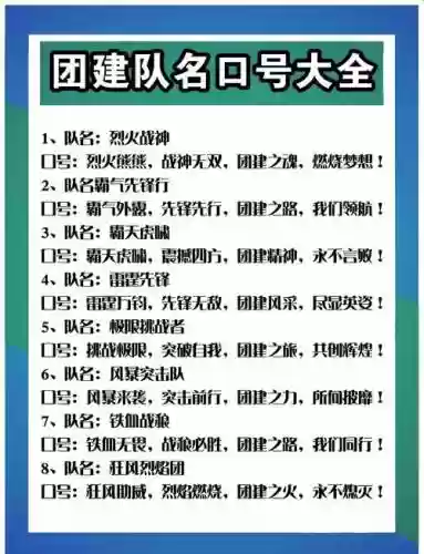 团队最佳阵容搭配图，最佳团队队名
