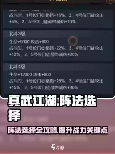 小程序真武江湖阵容搭配，真武侠真江湖插图