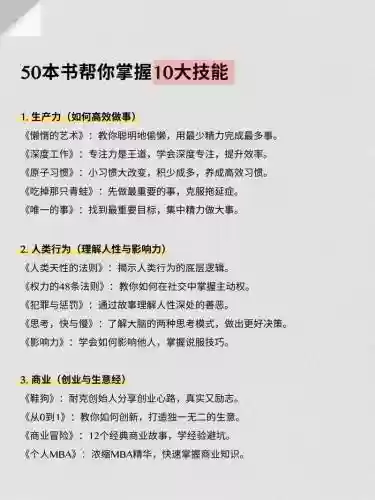 有哪些技能书，技能的书插图