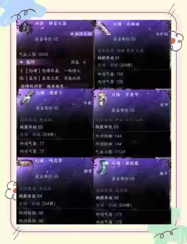 逆水寒装备稀有划分，逆水寒装备排行榜插图